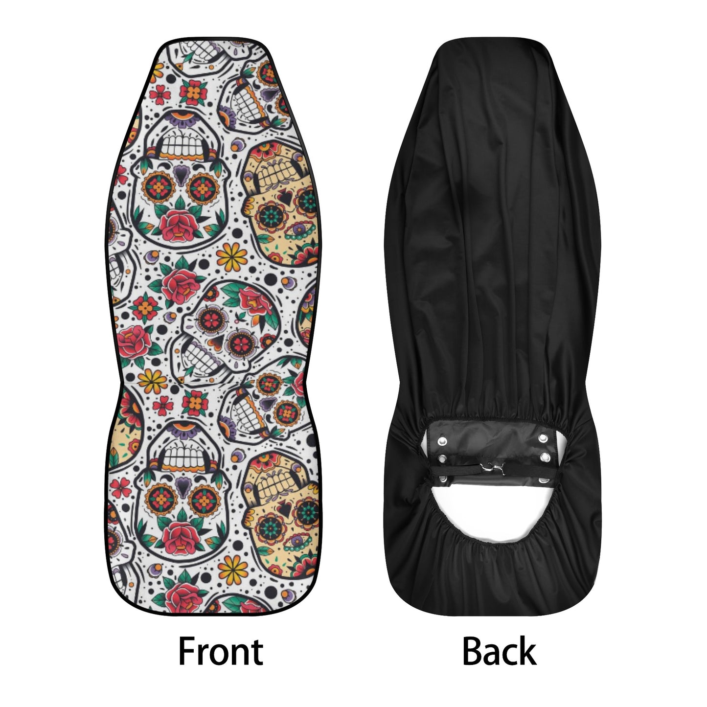 Sugar skull Day of the dead Mexican skull Car Seat Cover Set