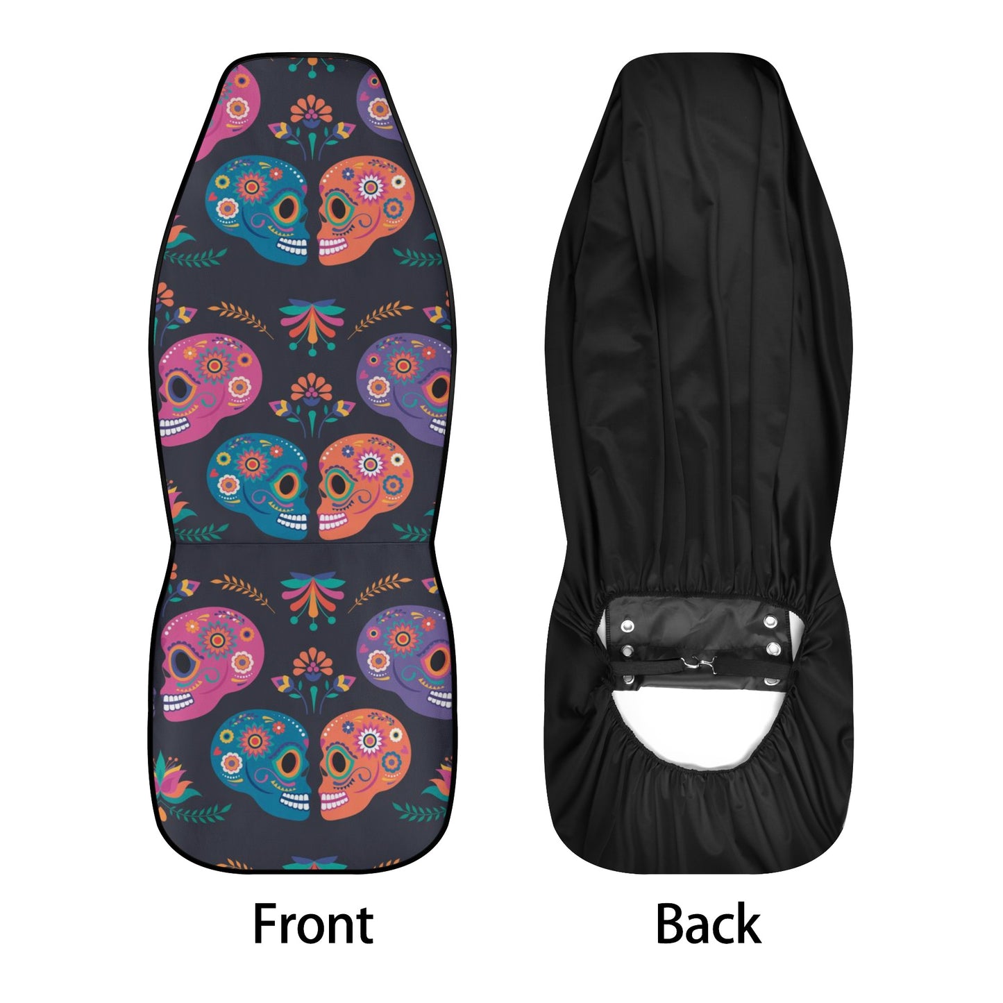 Sugar skull Day of the dead Mexican skull Car Seat Cover Set