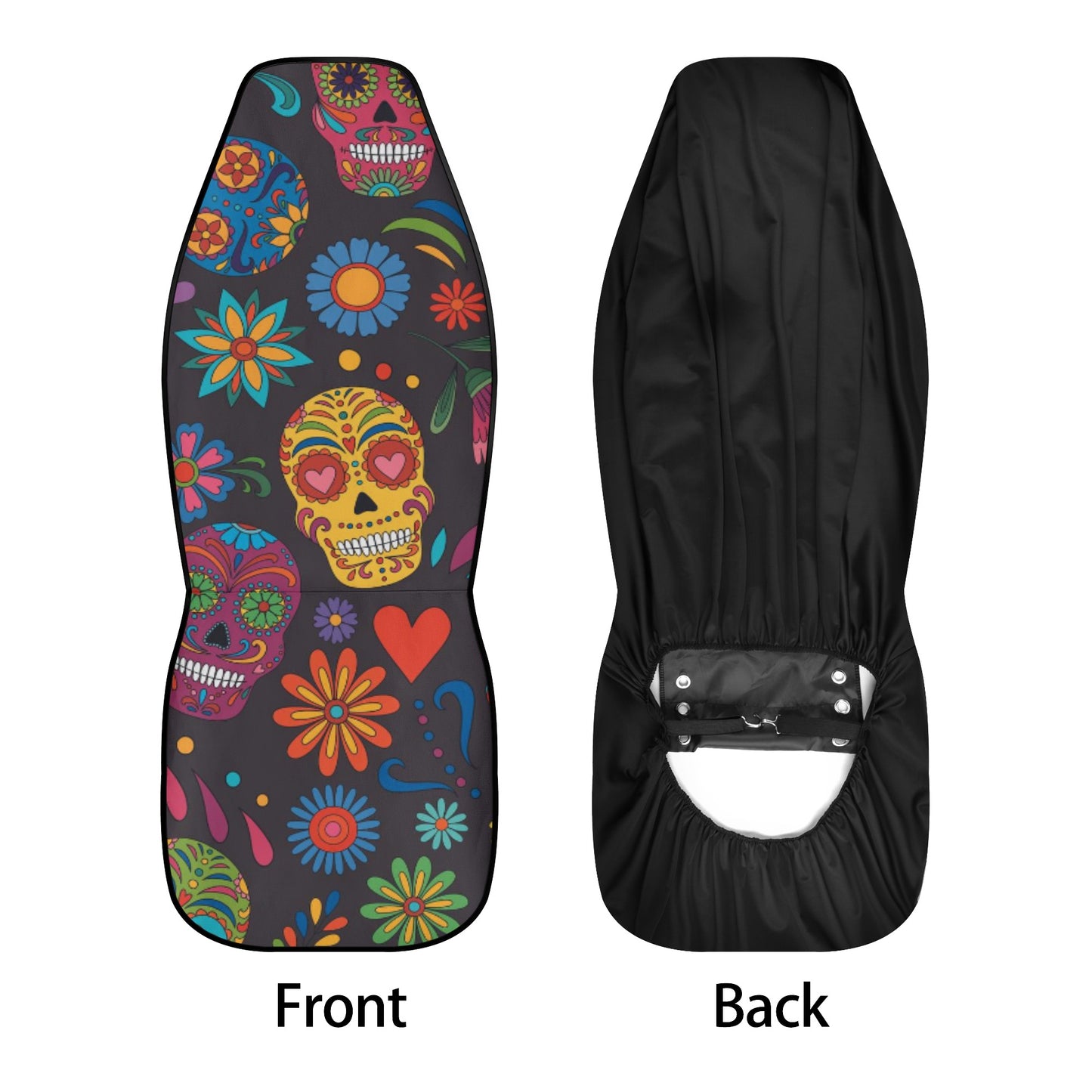 Sugar skull Day of the dead Mexican skull Car Seat Cover Set