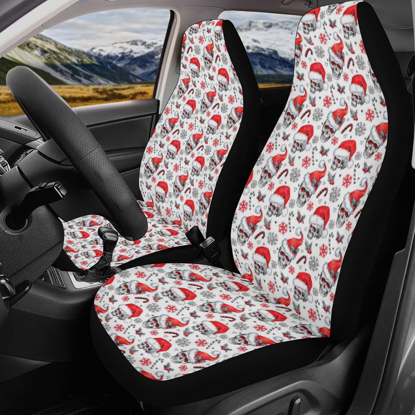 Sugar skull Day of the dead Mexican skull Car Seat Cover Set