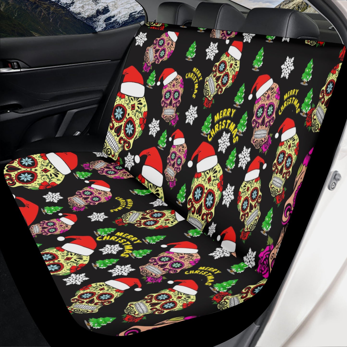 Sugar skull Day of the dead Mexican skull Car Seat Cover Set