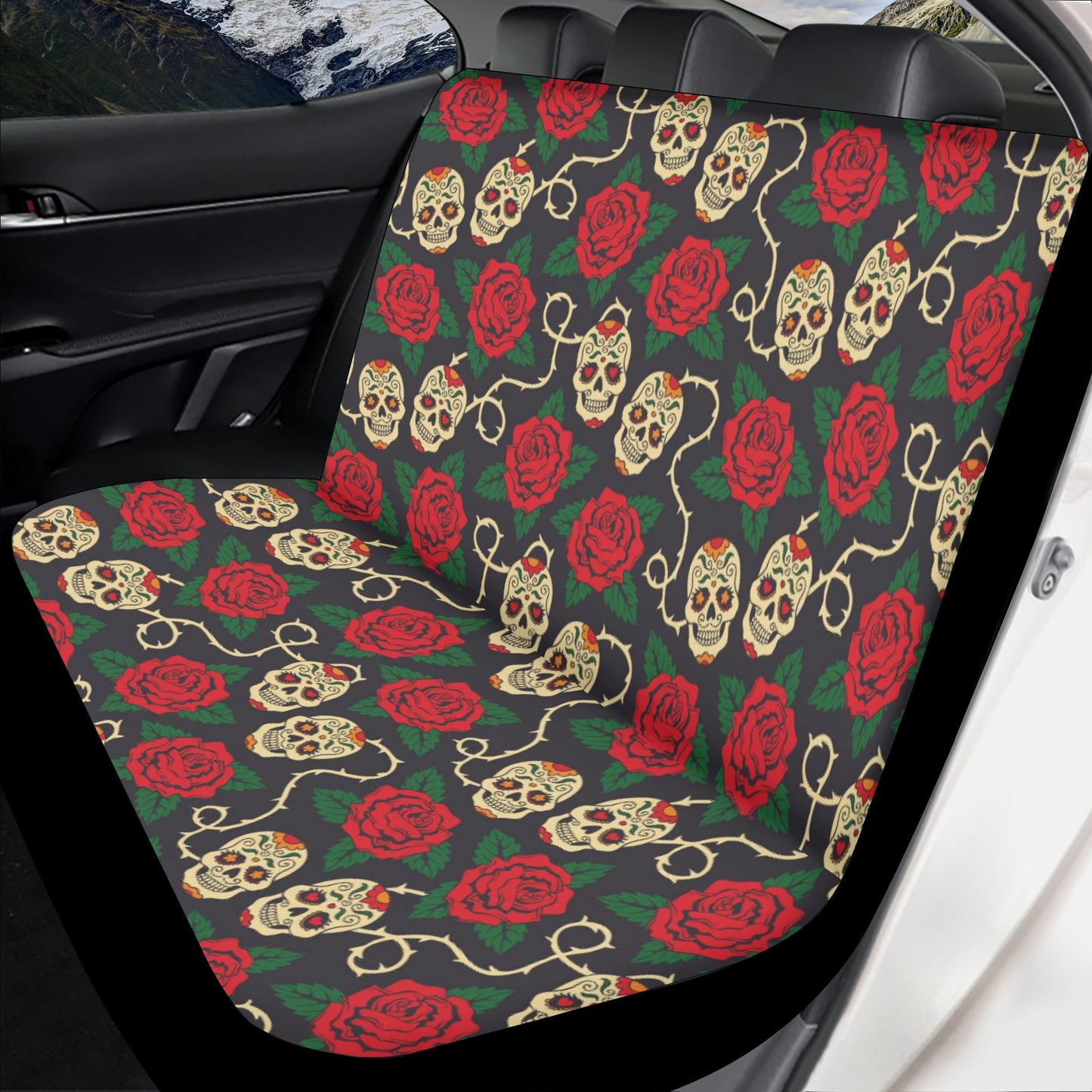 Sugar skull Day of the dead Mexican skull Car Seat Cover Set