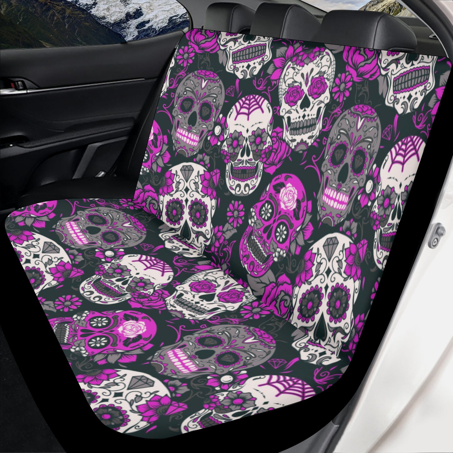 Sugar skull Day of the dead Mexican skull Car Seat Cover Set