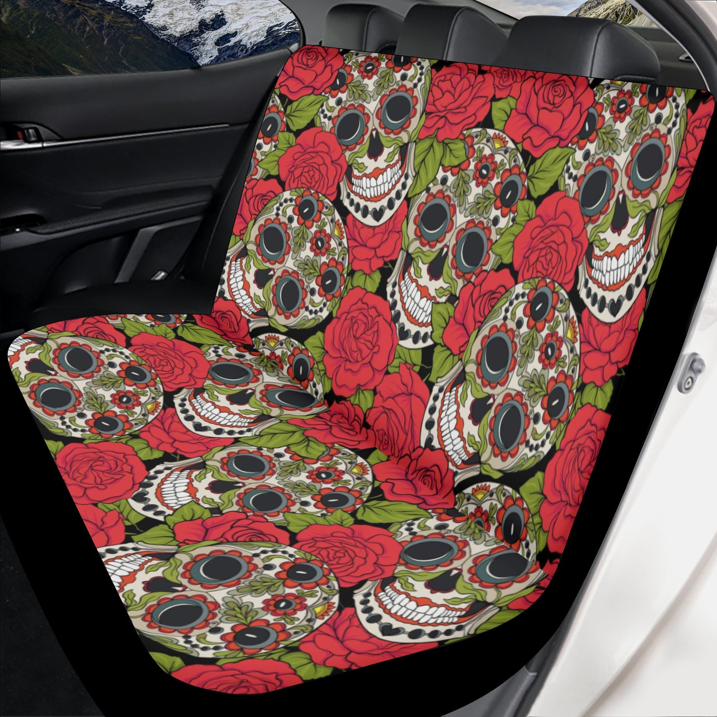 Sugar skull Day of the dead Mexican skull Car Seat Cover Set