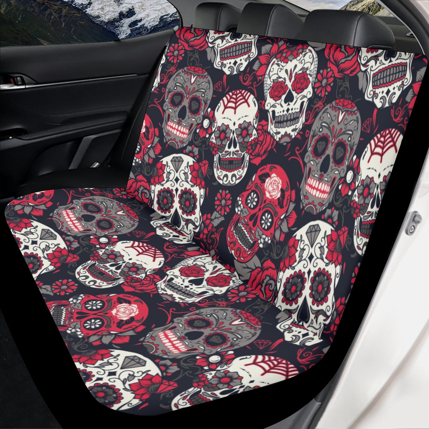 Sugar skull Day of the dead Mexican skull Car Seat Cover Set