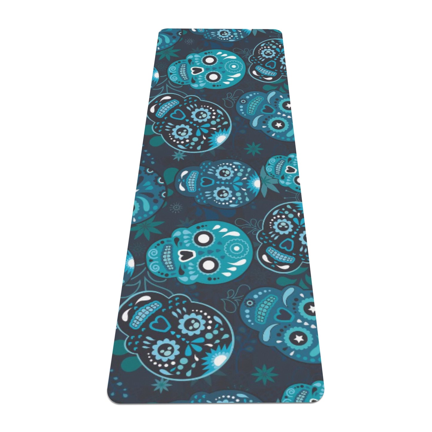 Day of the dead sugar skull pattern Rubber Yoga Mat