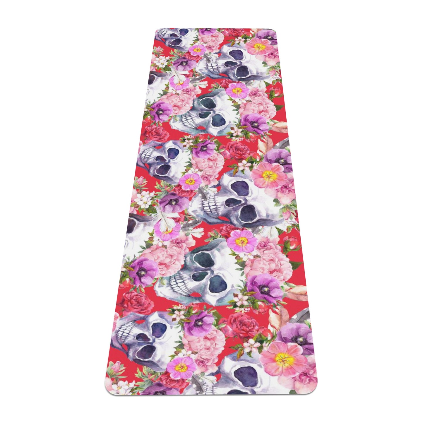Day of the dead sugar skull pattern Rubber Yoga Mat