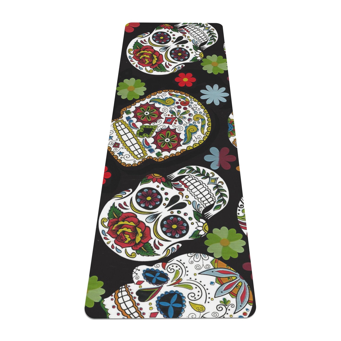 Day of the dead sugar skull pattern Rubber Yoga Mat