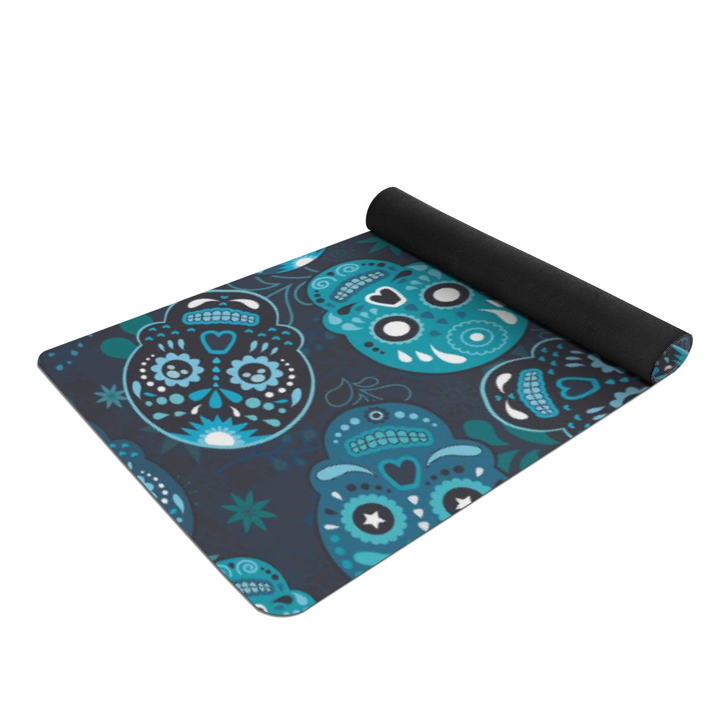 Day of the dead sugar skull pattern Rubber Yoga Mat