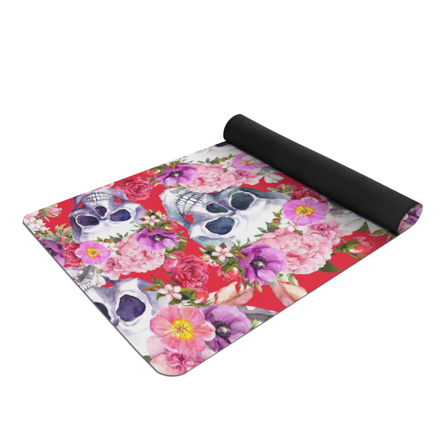 Day of the dead sugar skull pattern Rubber Yoga Mat