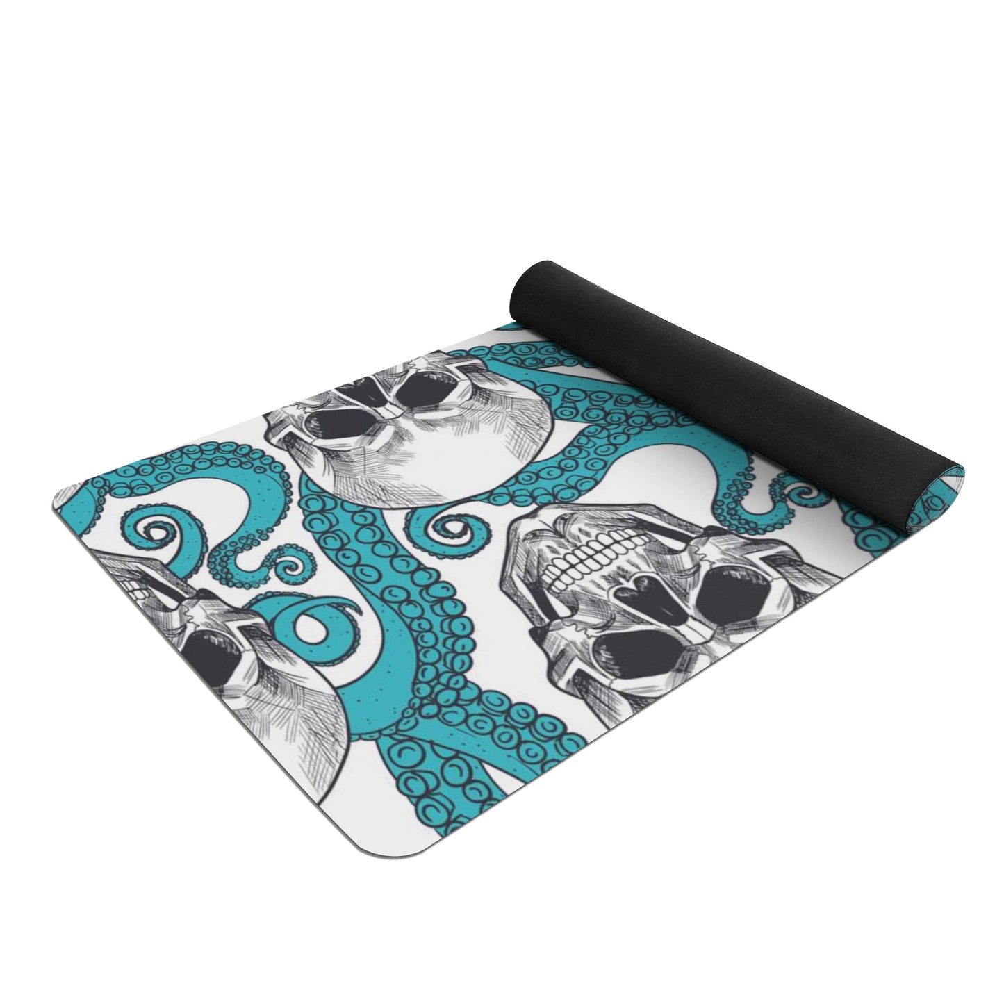 Sugar skull day of the dead Rubber Yoga Mat