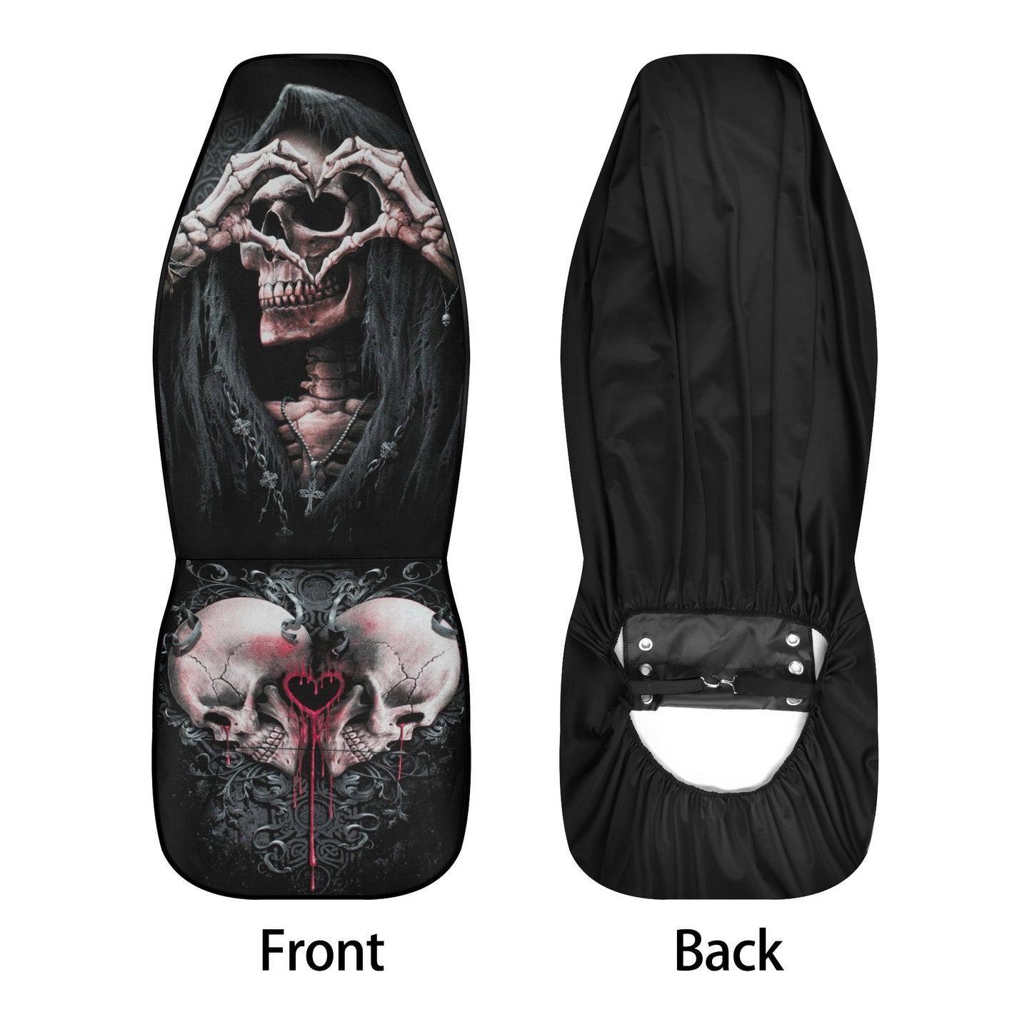 Death skull car mat, death skull seat cover for car, flame skull car seat cover full set, christmas skull car seat tool, biker skull car pro