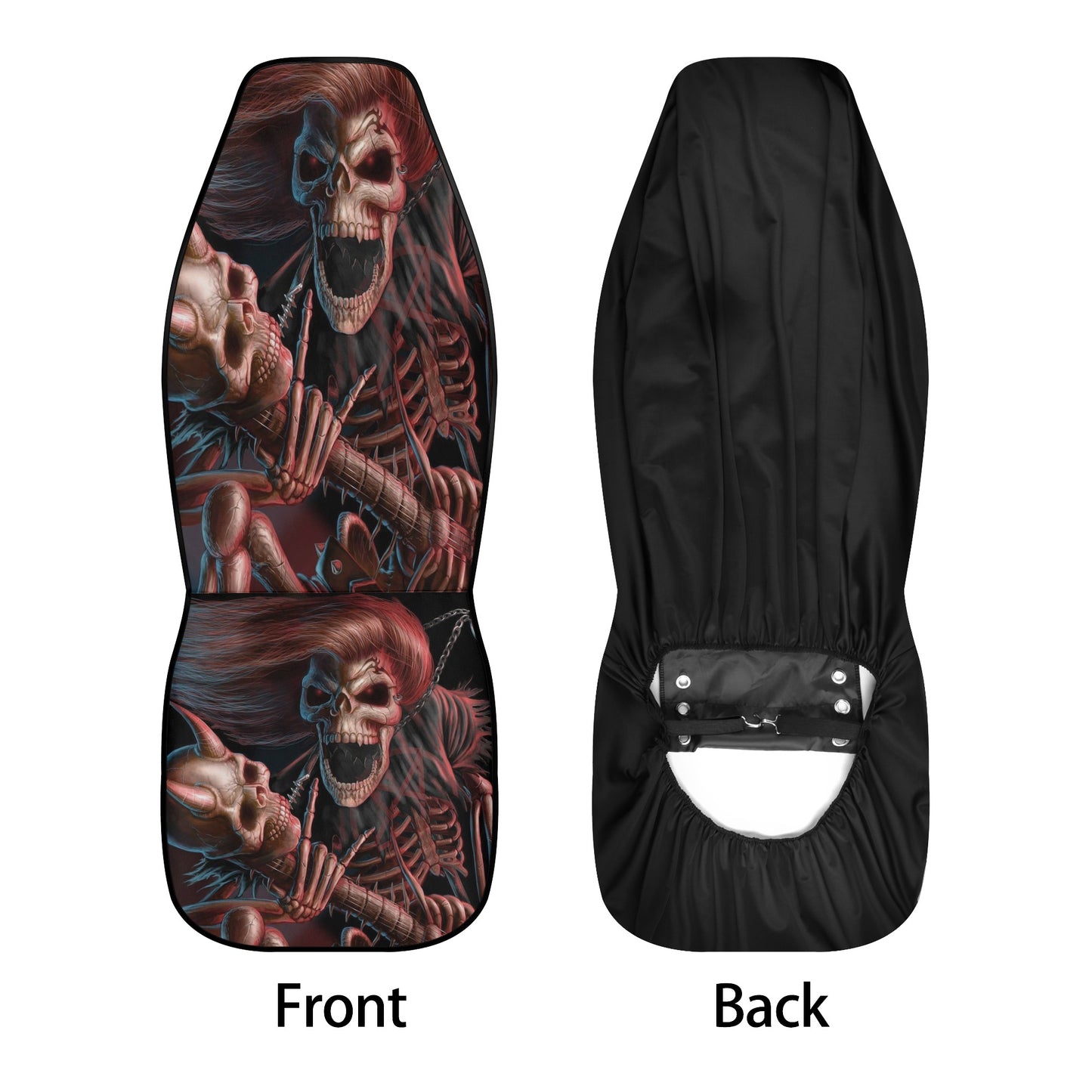 Christmas skull car protector, skull mat for vehicles, skeleton car seat cover, flame skull car seat cover, flaming skull seat cover for car
