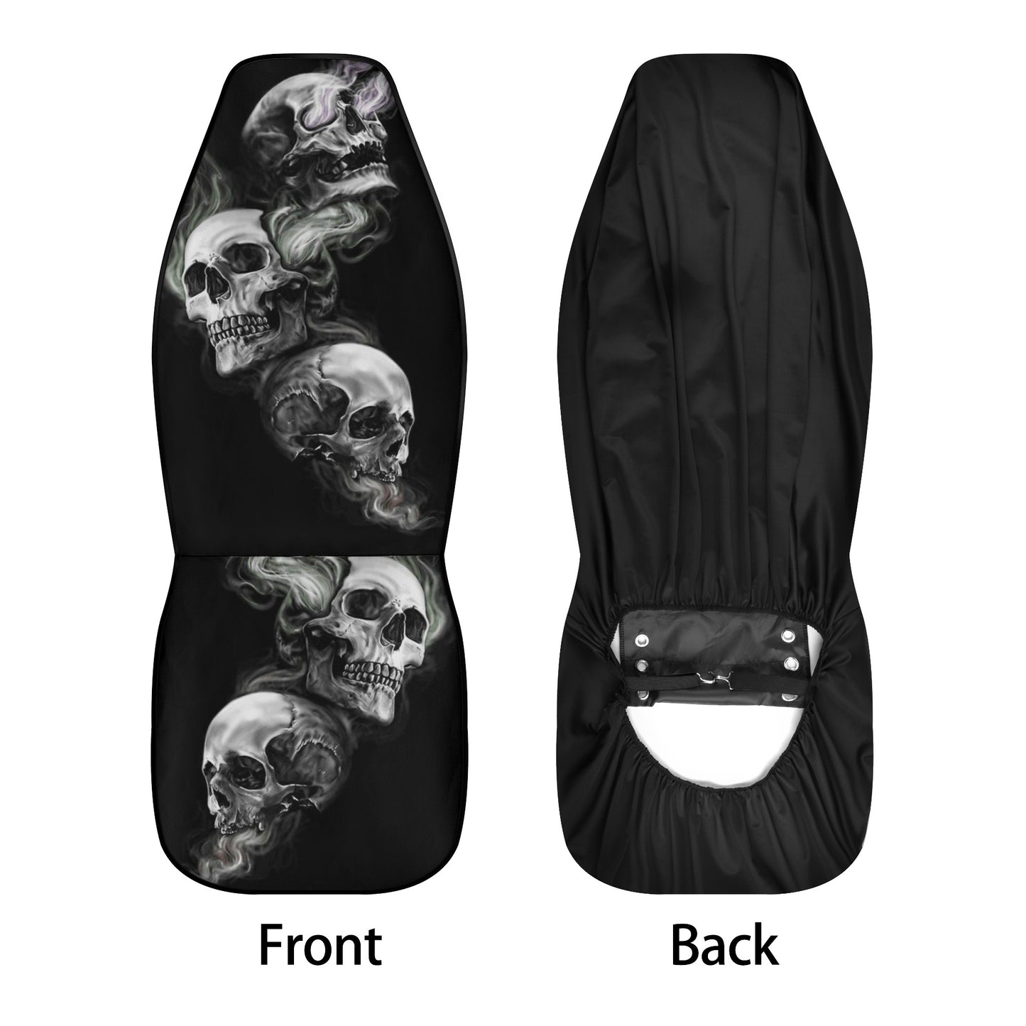 Evil seat cover for truck, evil car mat, goth car mat flooring, flaming skull car tool, skull in fire car seat cover, horror car floor mat,