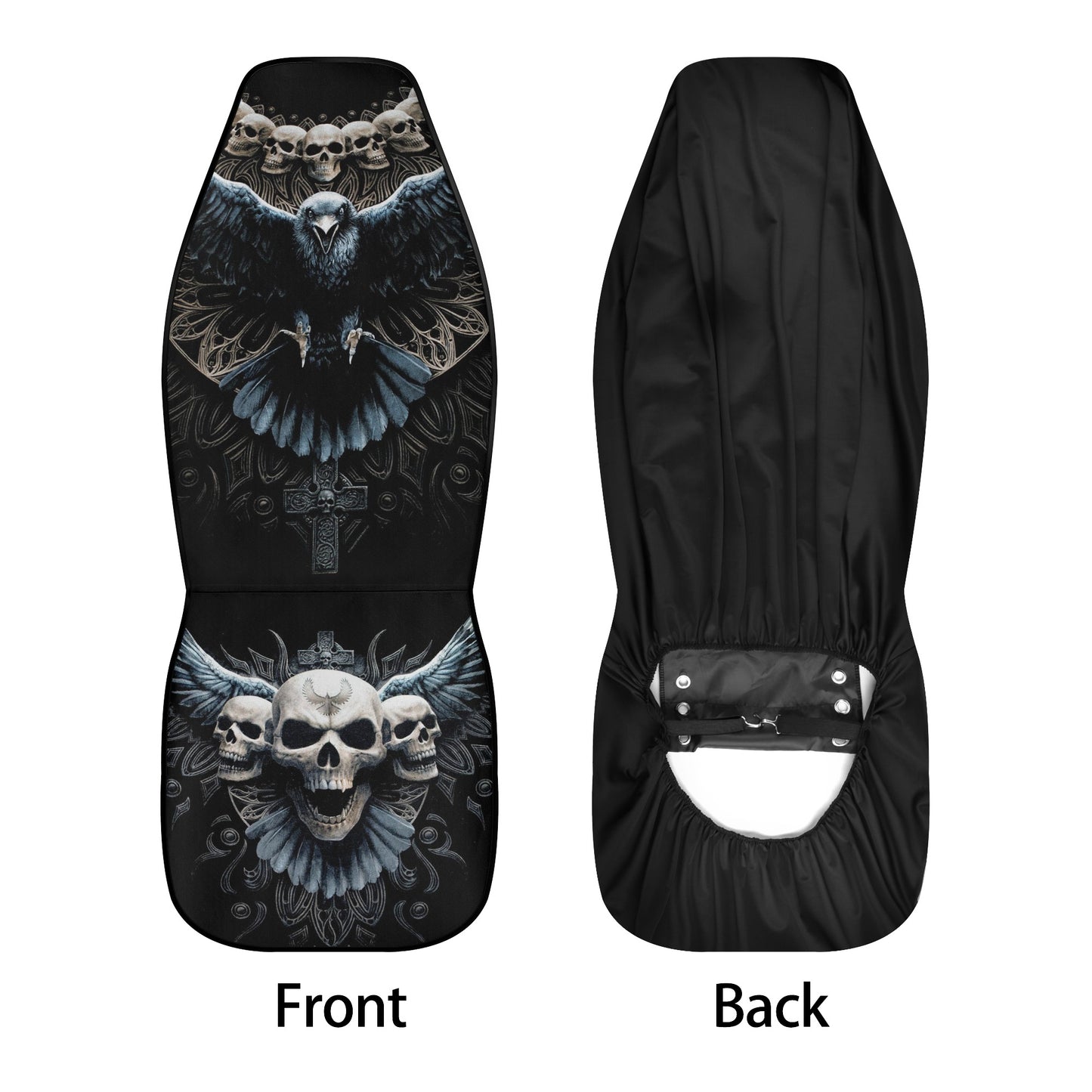 Punisher skull seat cover for truck, motorcycle skull seat cover for car, biker skull car protector, motorcycle skull car floor mat, death s