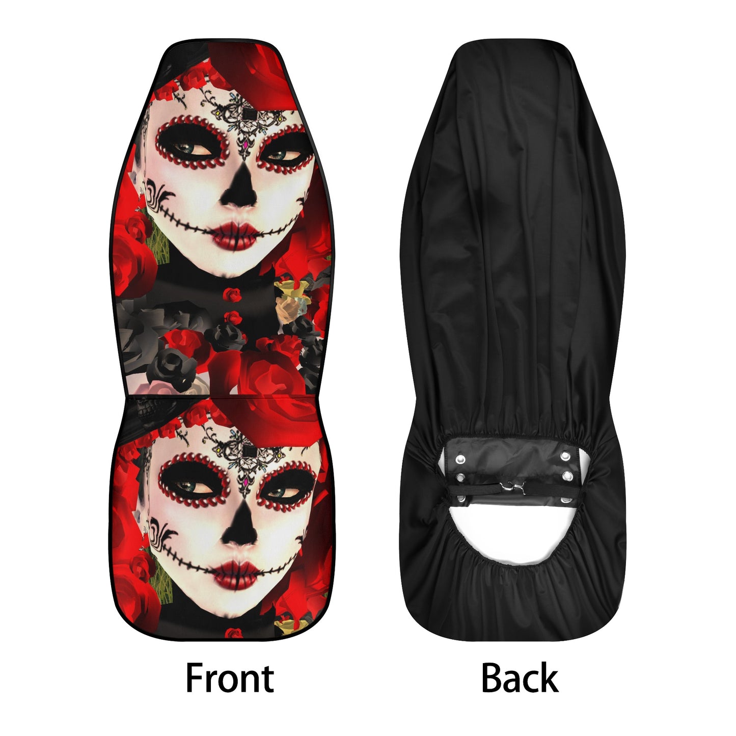 Day of the dead mat for vehicles, mexican skull car protector, day of the dead truck seat cover, sugar skull girl mat for vehicles, candy sk
