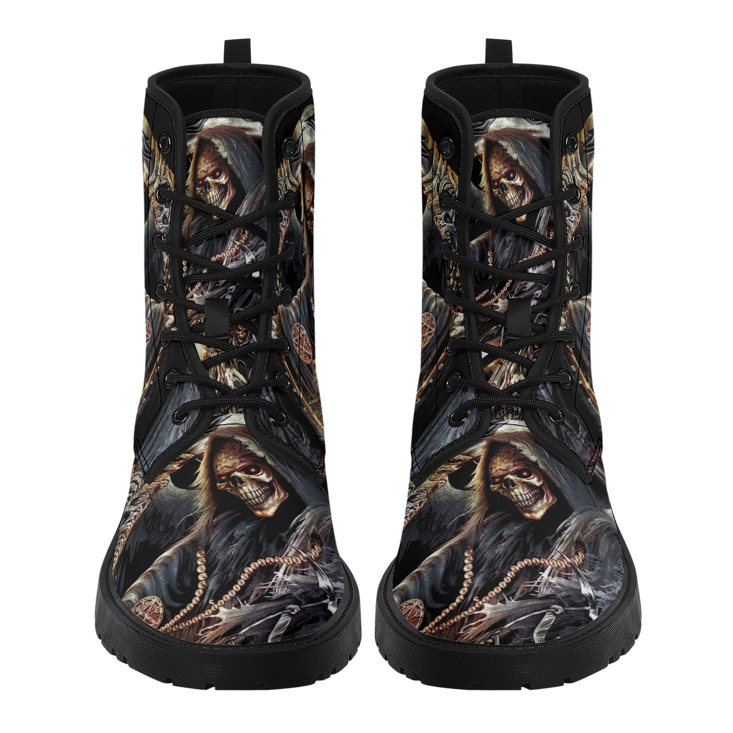 Skull boots, sugar skull leather boots, Halloween skeleton boots for women