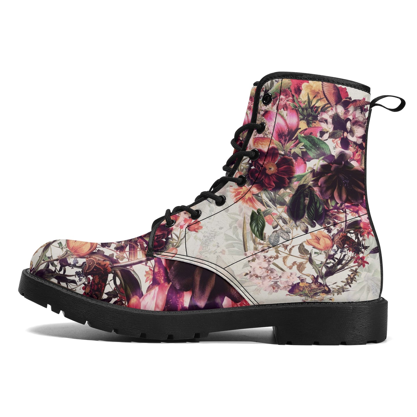 Skull boots, sugar skull leather boots, Halloween skeleton boots for women