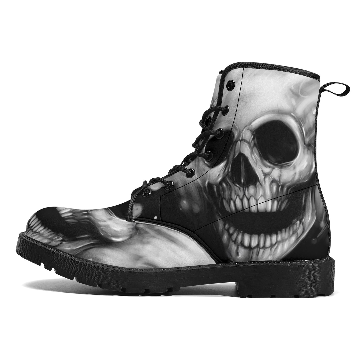 Gothic skull boots, sugar skull boots, Halloween skeleton boots, grim reaper boots