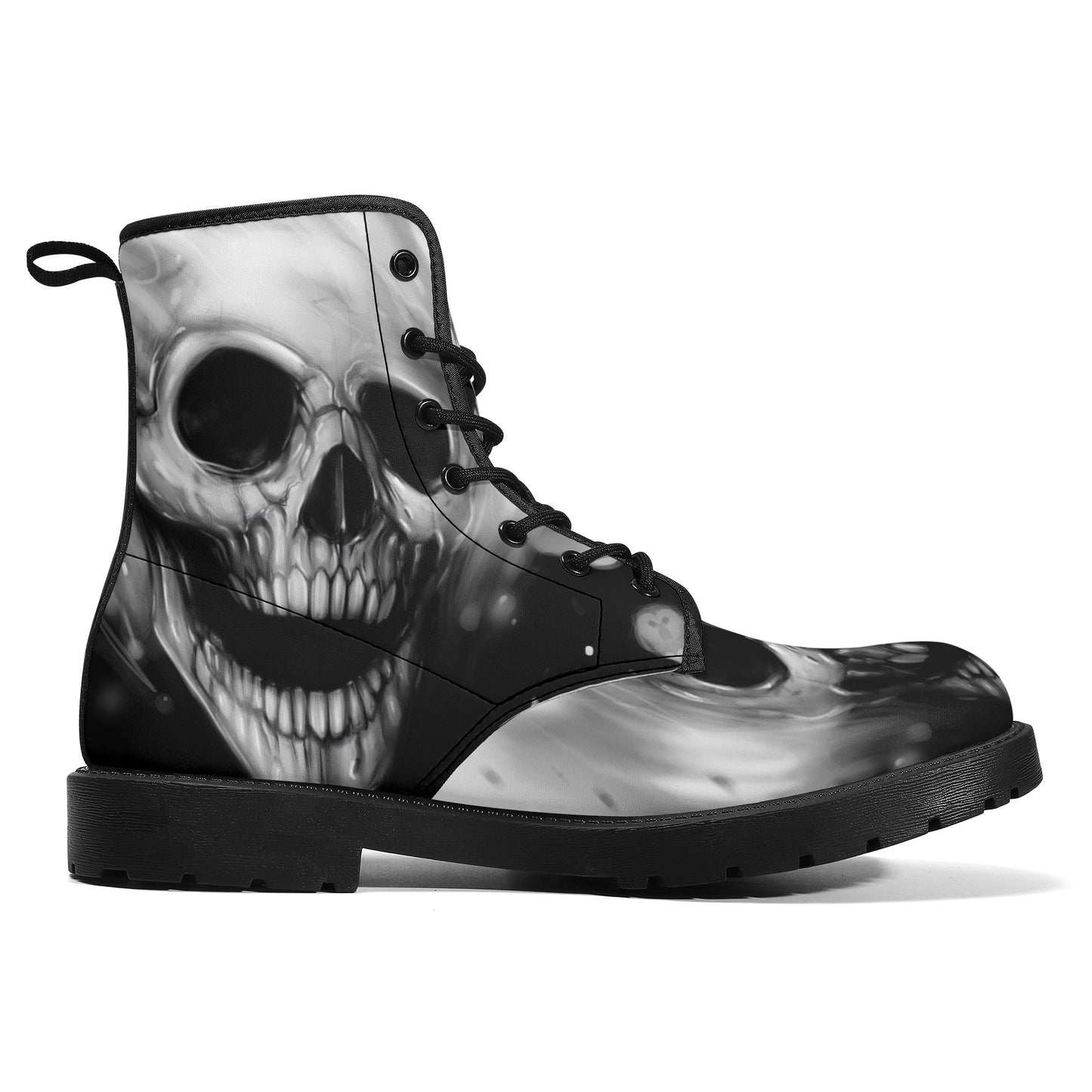 Gothic skull boots, sugar skull boots, Halloween skeleton boots, grim reaper boots