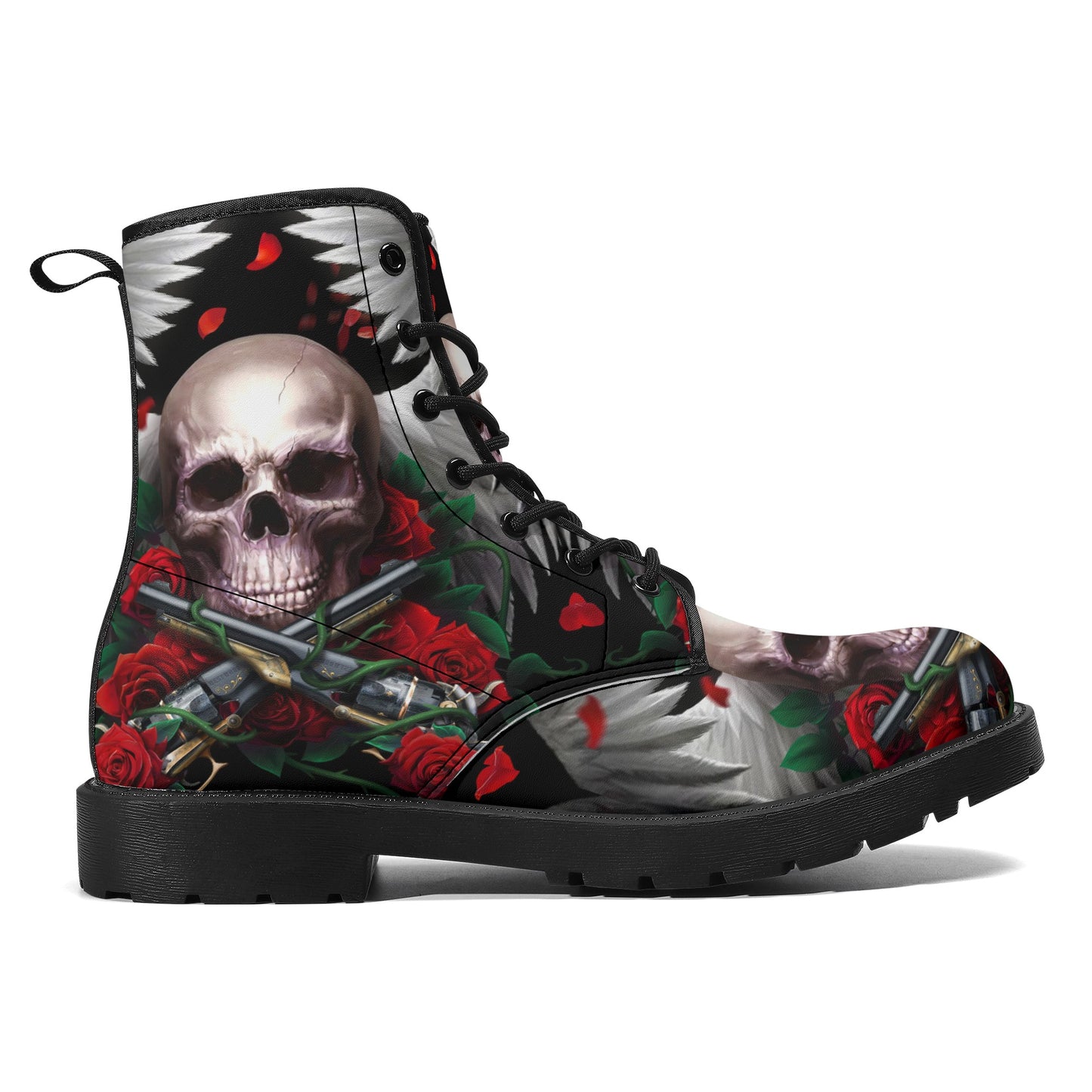 Gothic skull boots, sugar skull boots, Halloween skeleton boots, grim reaper boots