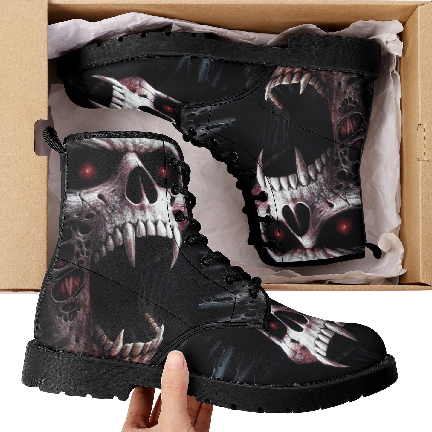 Gothic skull boots, sugar skull boots, Halloween skeleton boots, grim reaper boots