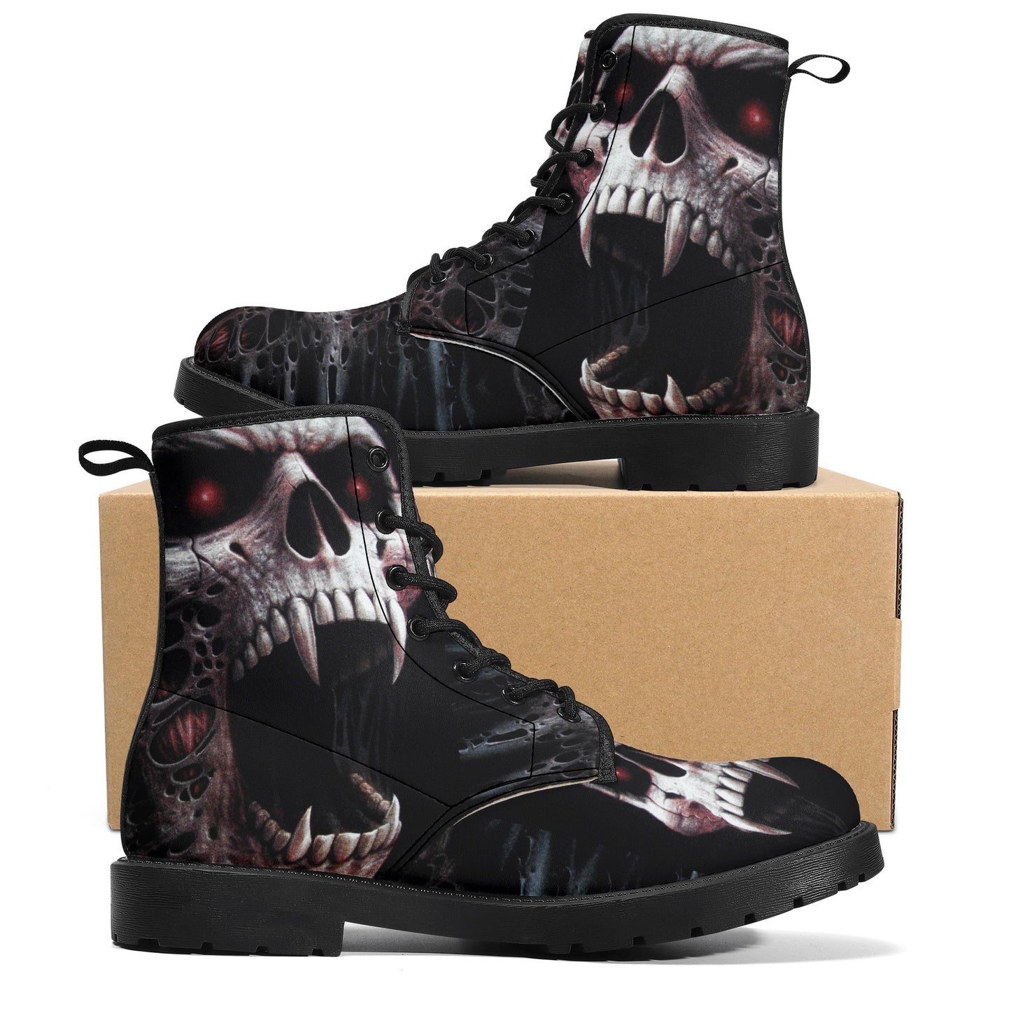 Gothic skull boots, sugar skull boots, Halloween skeleton boots, grim reaper boots