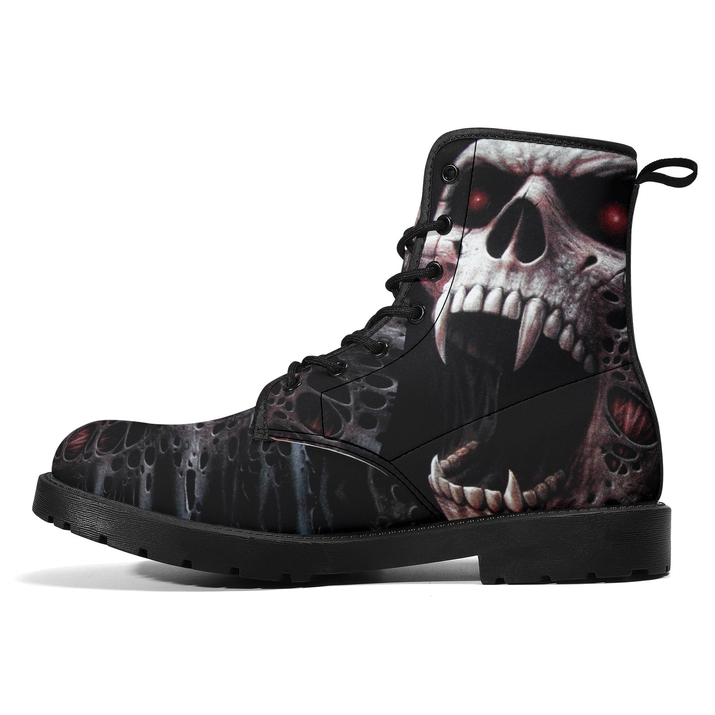 Gothic skull boots, sugar skull boots, Halloween skeleton boots, grim reaper boots