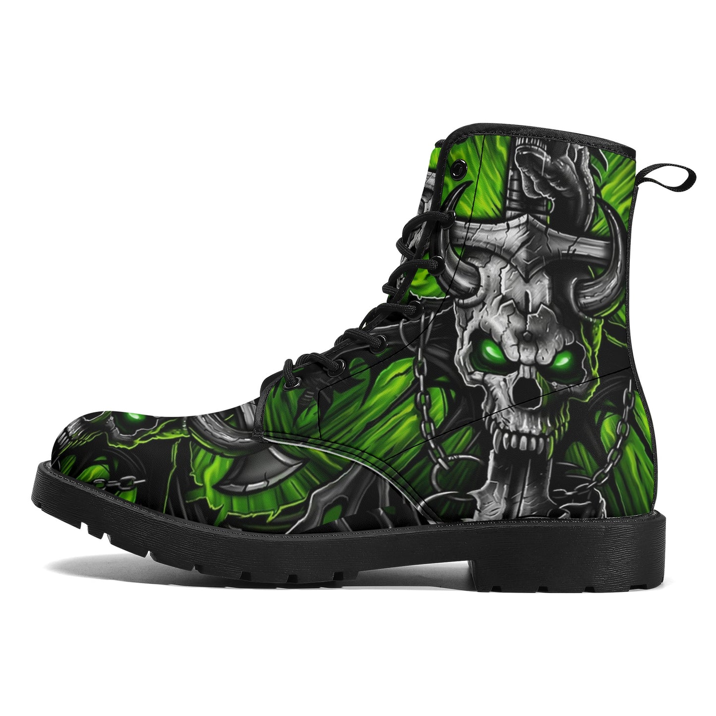 Gothic skull boots, sugar skull boots, Halloween skeleton boots, grim reaper boots