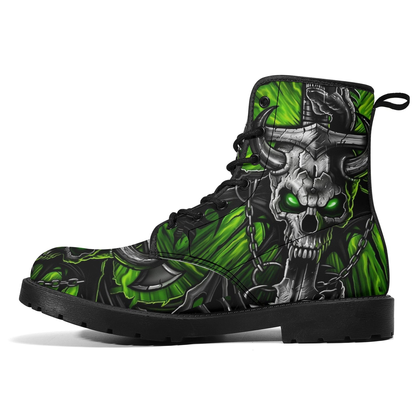 Gothic skull boots, sugar skull boots, Halloween skeleton boots, grim reaper boots