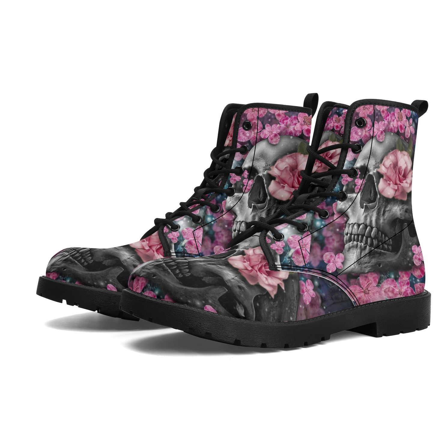Gothic skull boots, sugar skull boots, Halloween skeleton boots, grim reaper boots