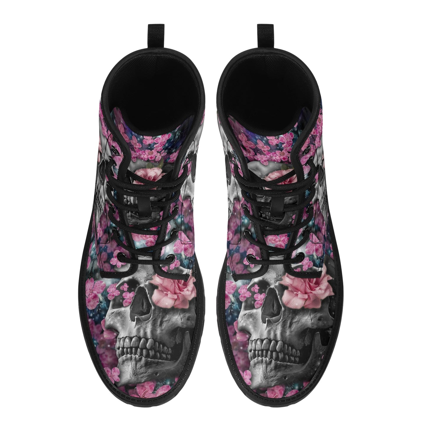 Gothic skull boots, sugar skull boots, Halloween skeleton boots, grim reaper boots