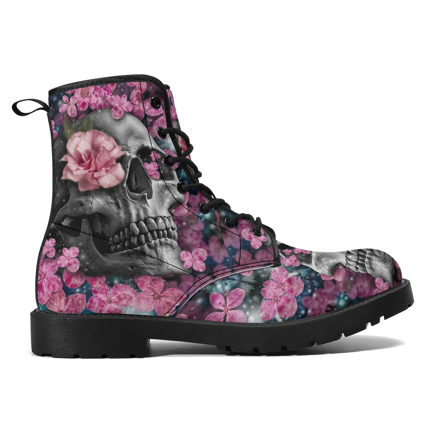 Gothic skull boots, sugar skull boots, Halloween skeleton boots, grim reaper boots