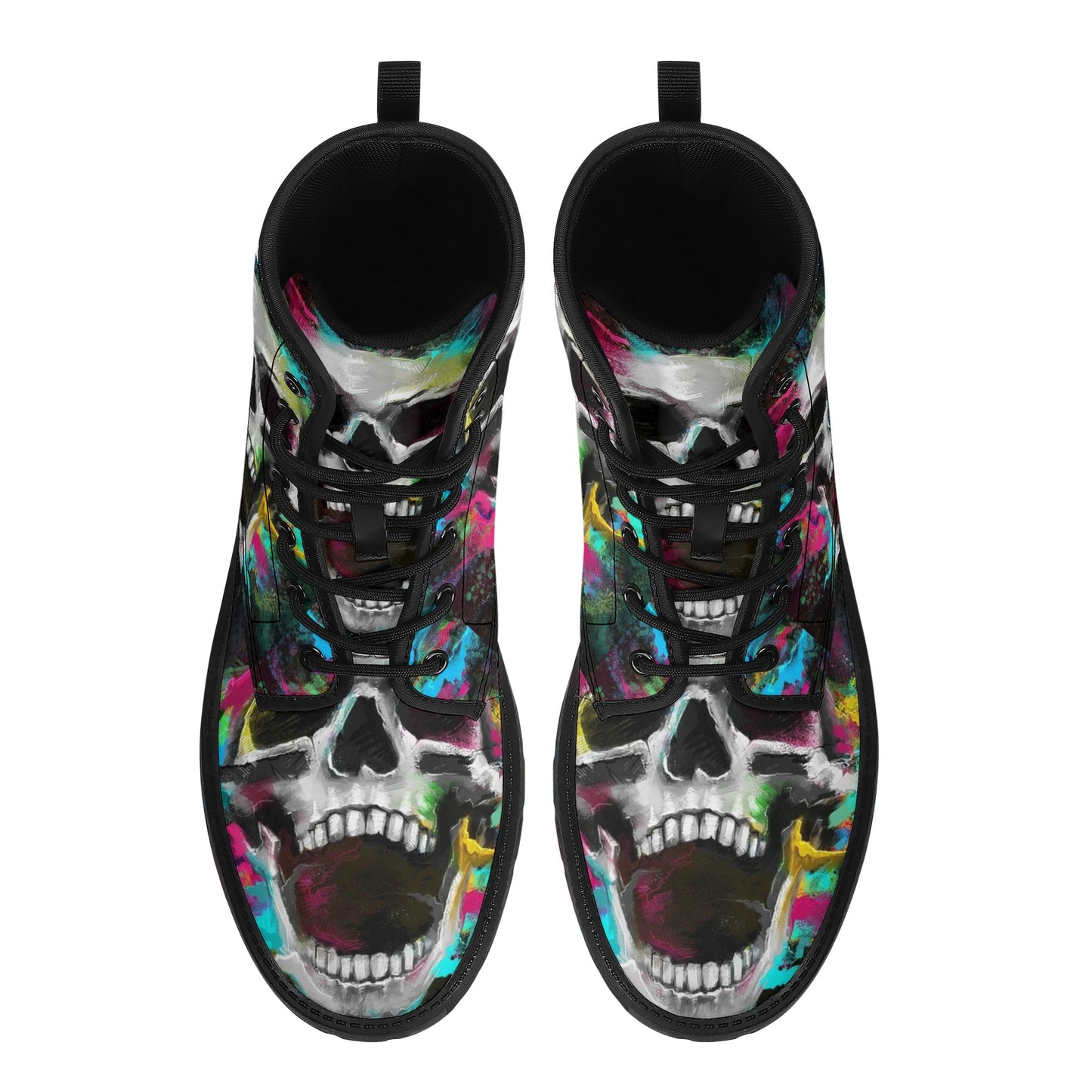 Skull boots, sugar skull boots, candy skull Halloween boots