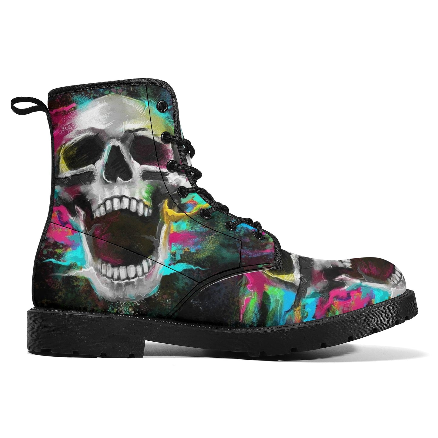 Skull boots, sugar skull boots, candy skull Halloween boots