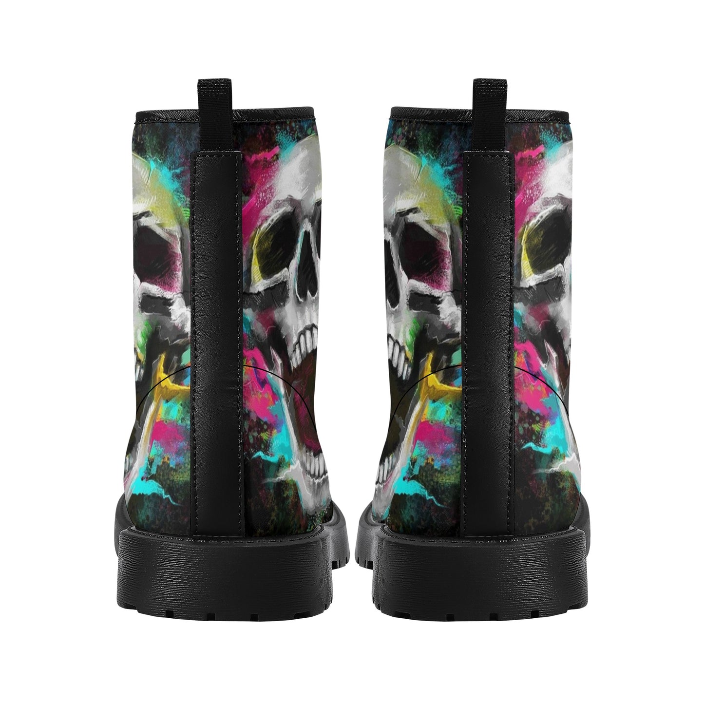 Skull boots, sugar skull boots, candy skull Halloween boots