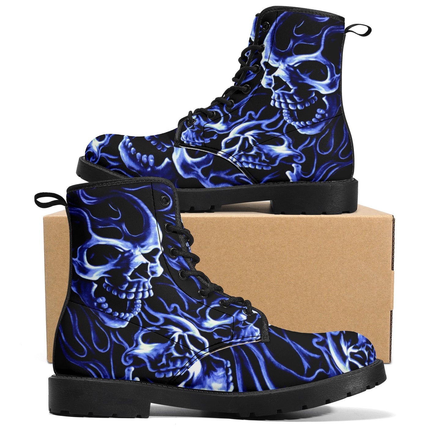 Skull boots, sugar skull boots, candy skull Halloween boots