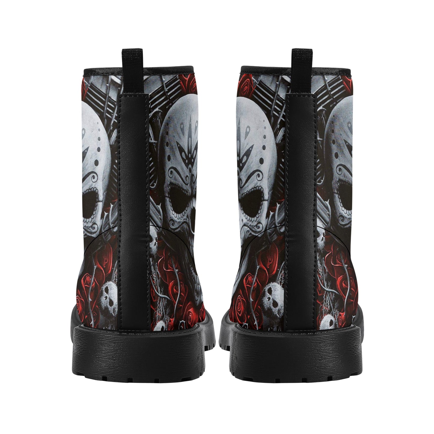 Skull boots, sugar skull boots, candy skull Halloween boots