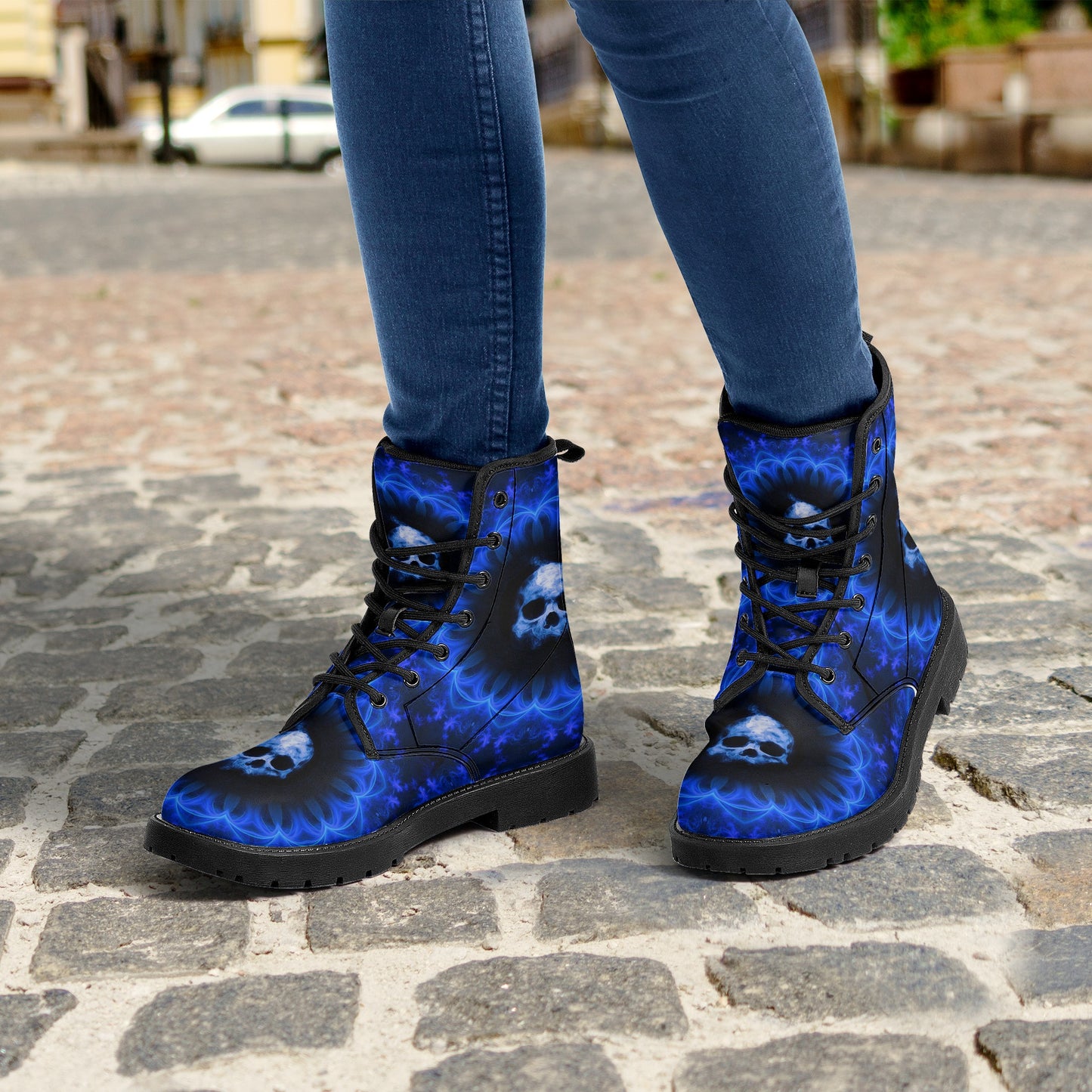 Skull boots, sugar skull boots, candy skull Halloween boots