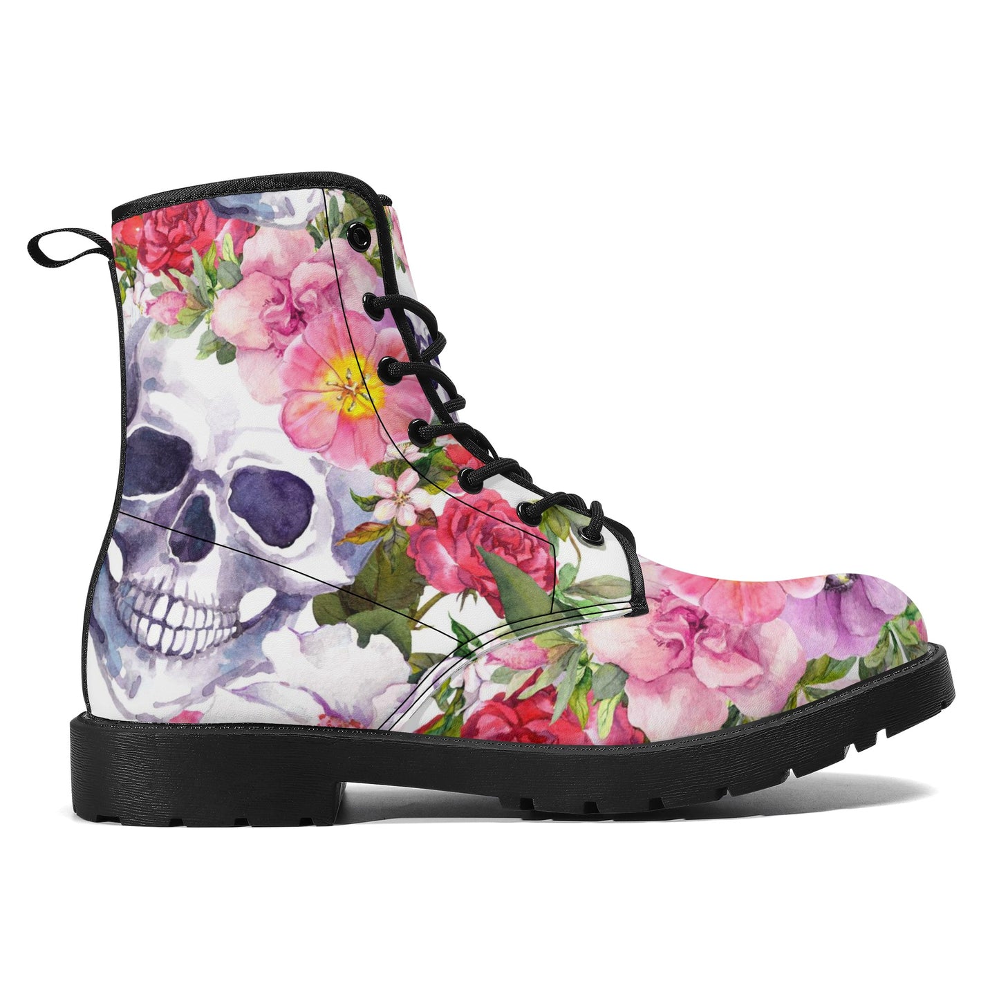 Skull boots, sugar skull boots, candy skull Halloween boots