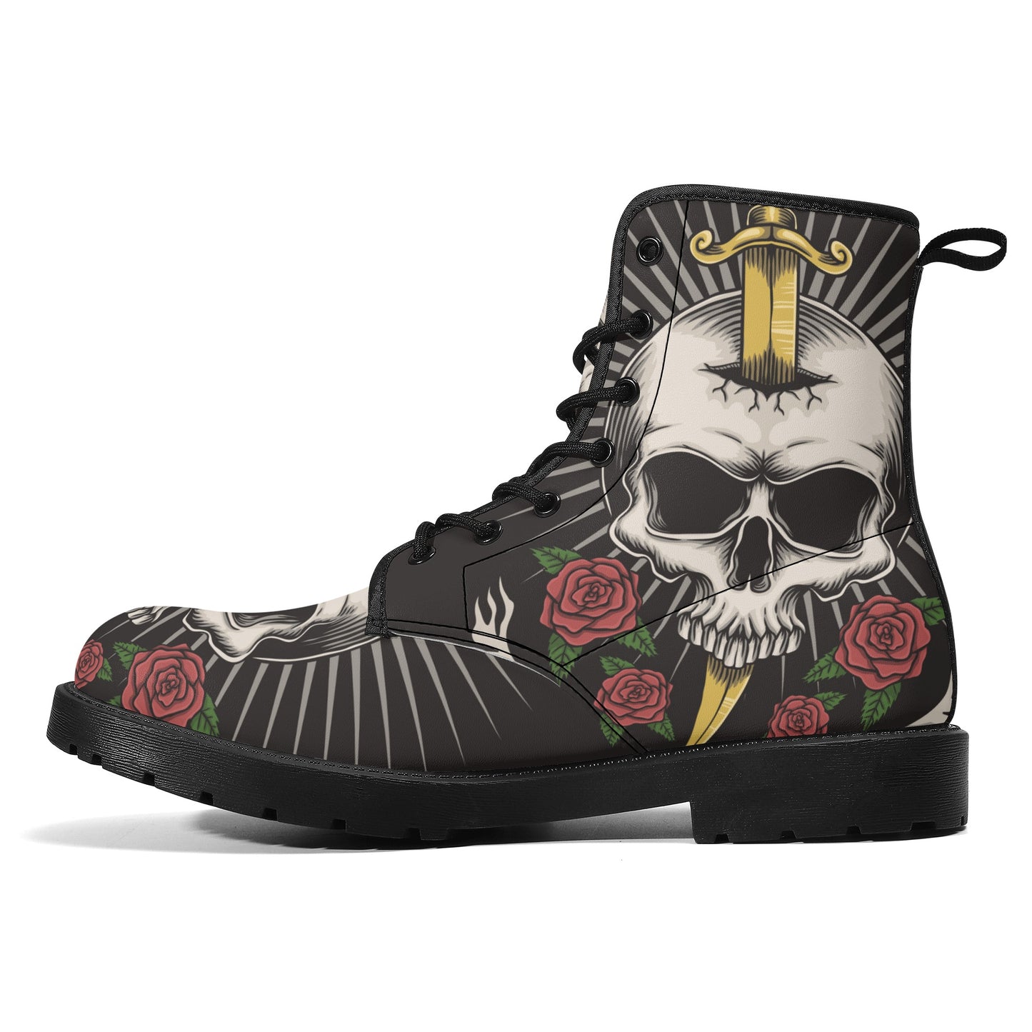 Skull boots, sugar skull boots, candy skull Halloween boots
