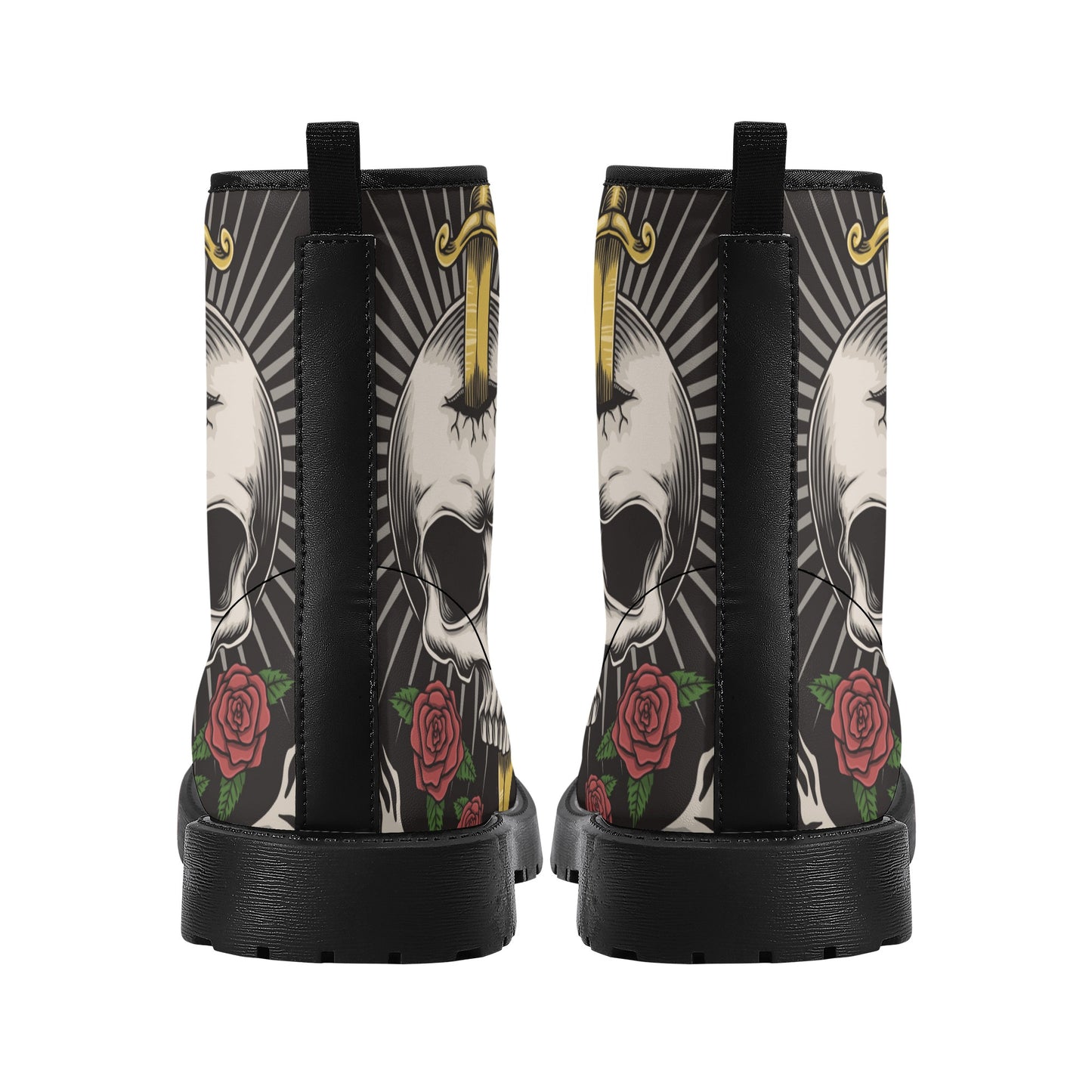 Skull boots, sugar skull boots, candy skull Halloween boots
