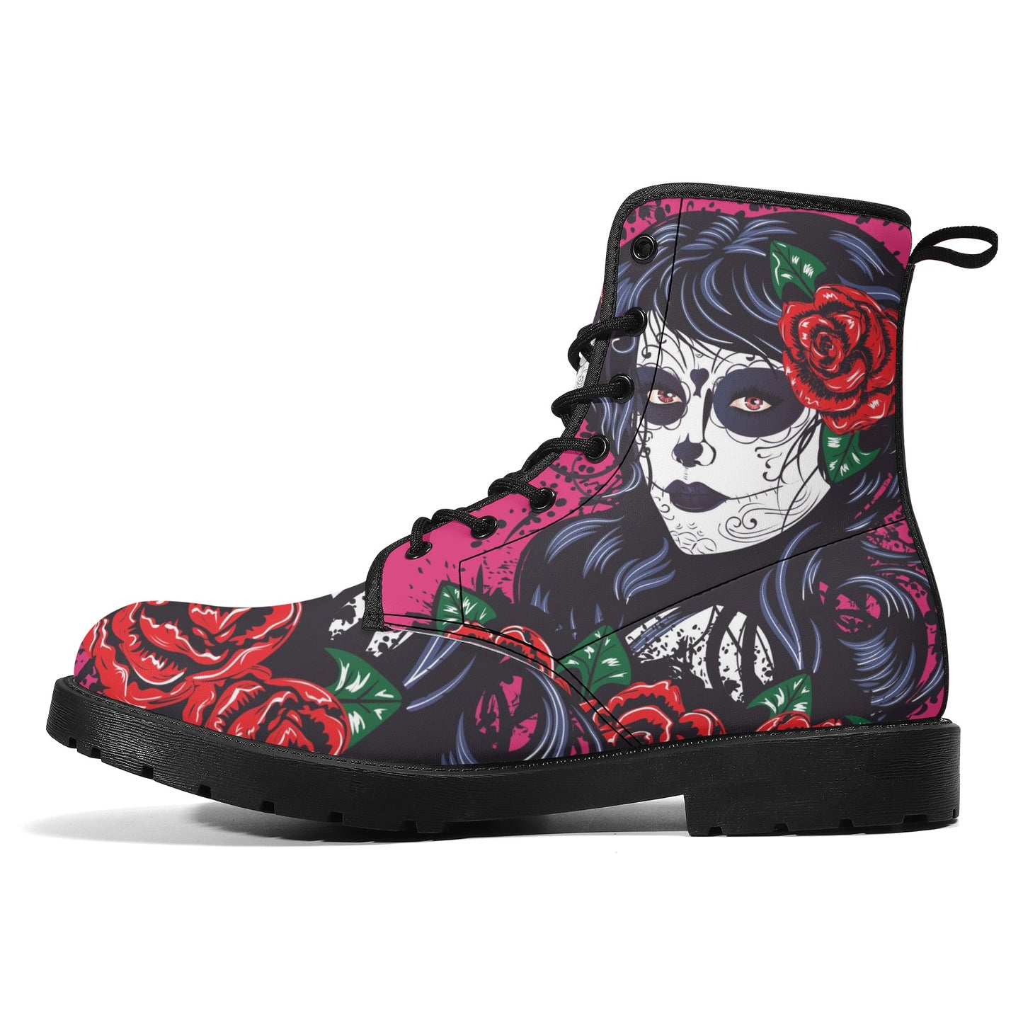 Skull boots, sugar skull boots, candy skull Halloween boots