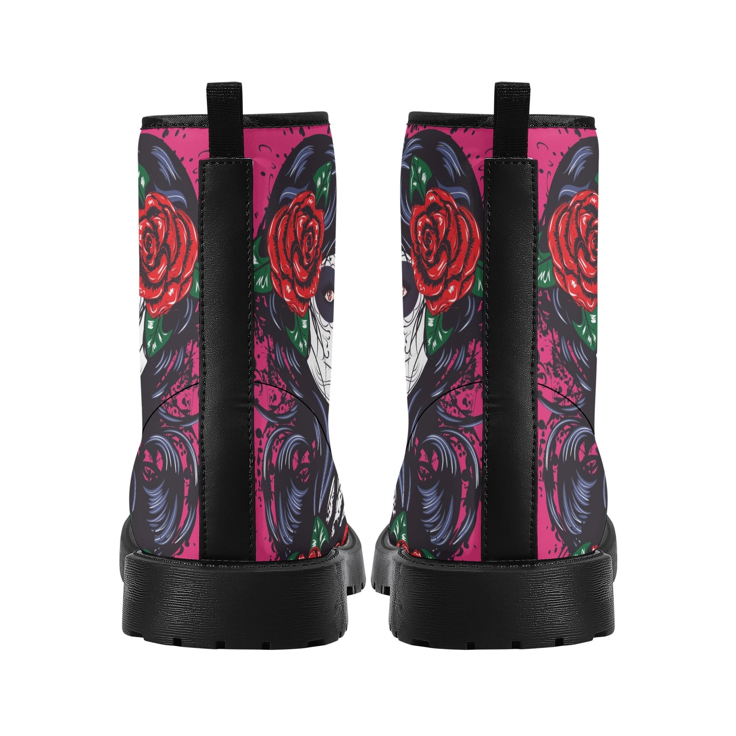 Skull boots, sugar skull boots, candy skull Halloween boots