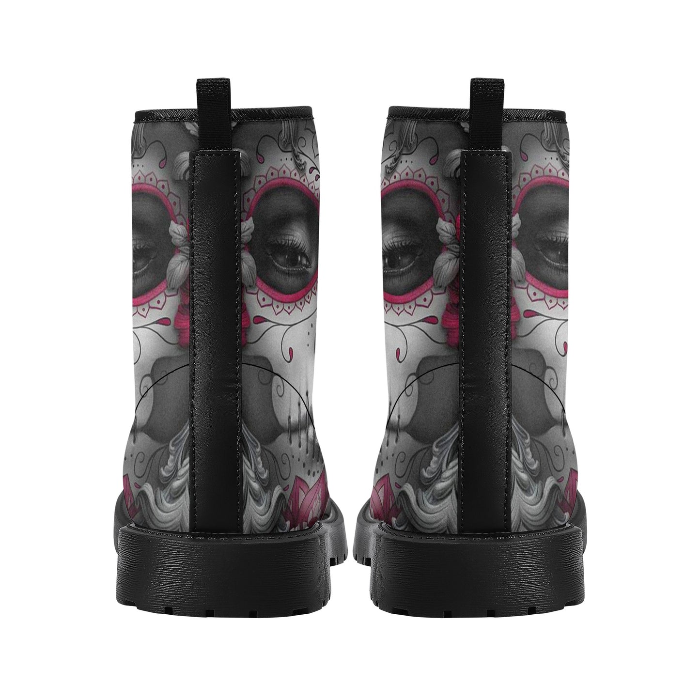 Skull boots, sugar skull boots, candy skull Halloween boots