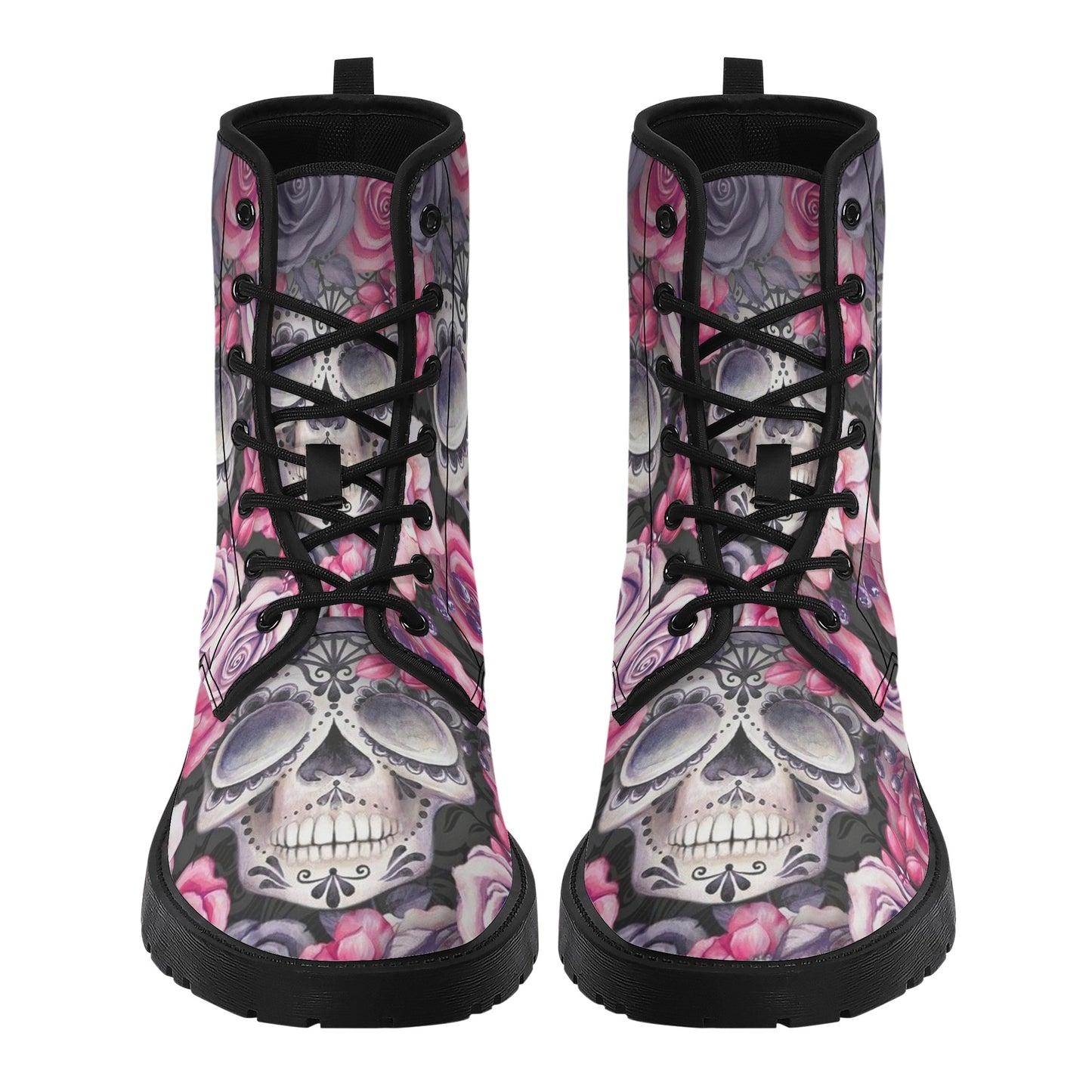Skull boots, sugar skull boots, candy skull Halloween boots