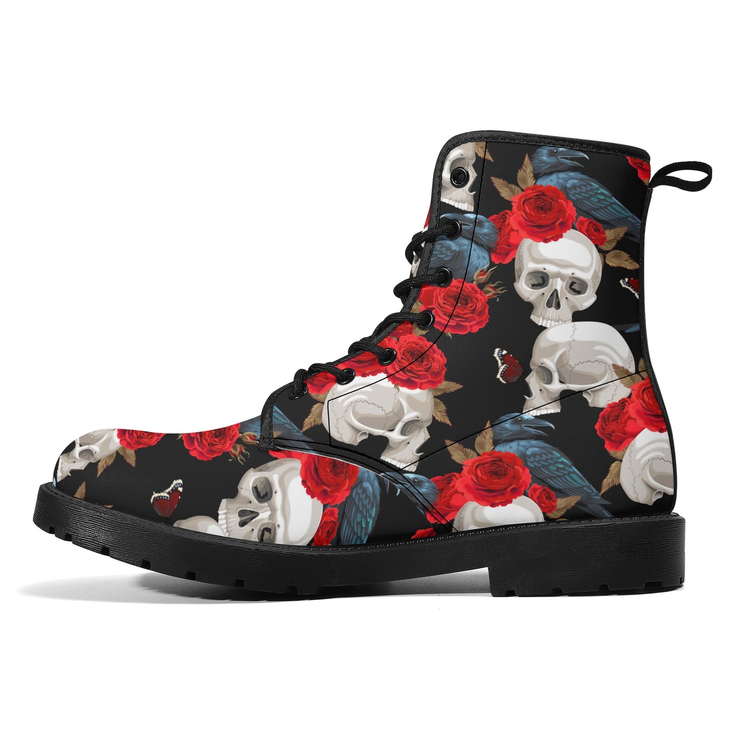 Skull boots, sugar skull boots, candy skull Halloween boots