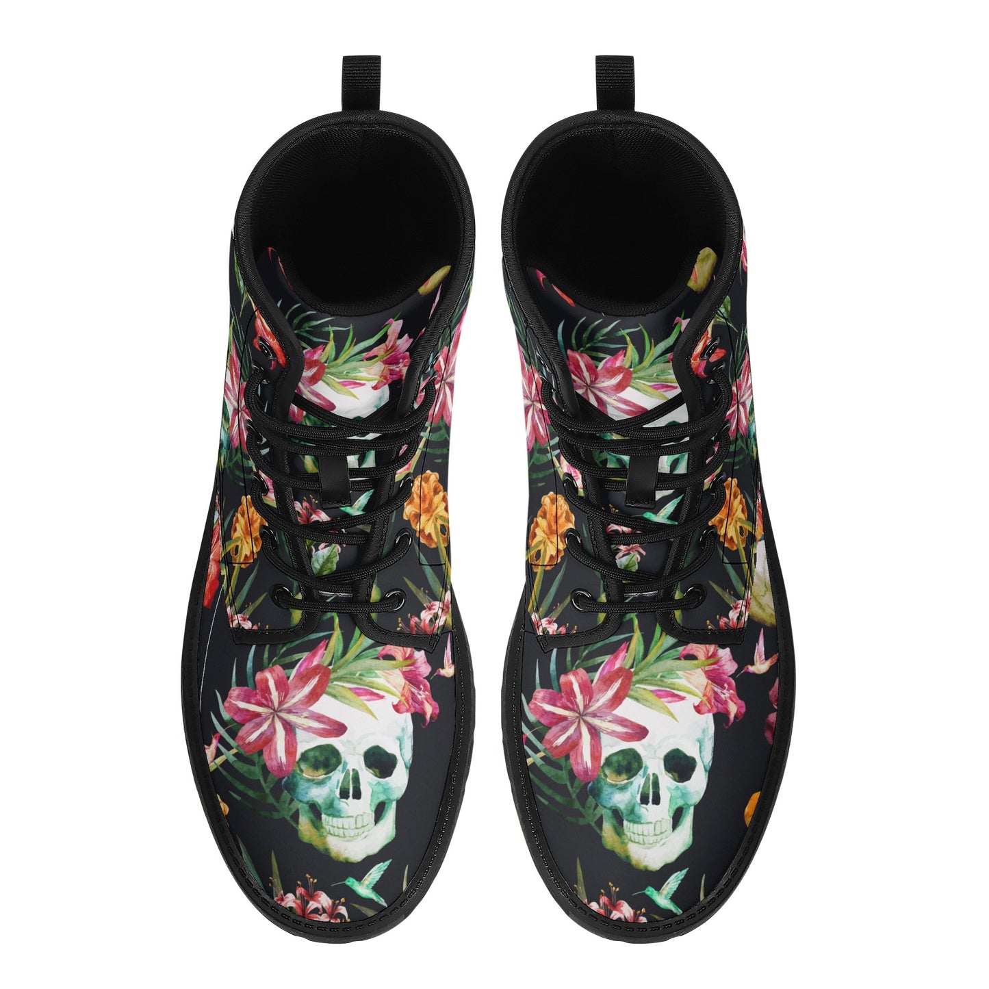 Skull boots, sugar skull boots, candy skull Halloween boots