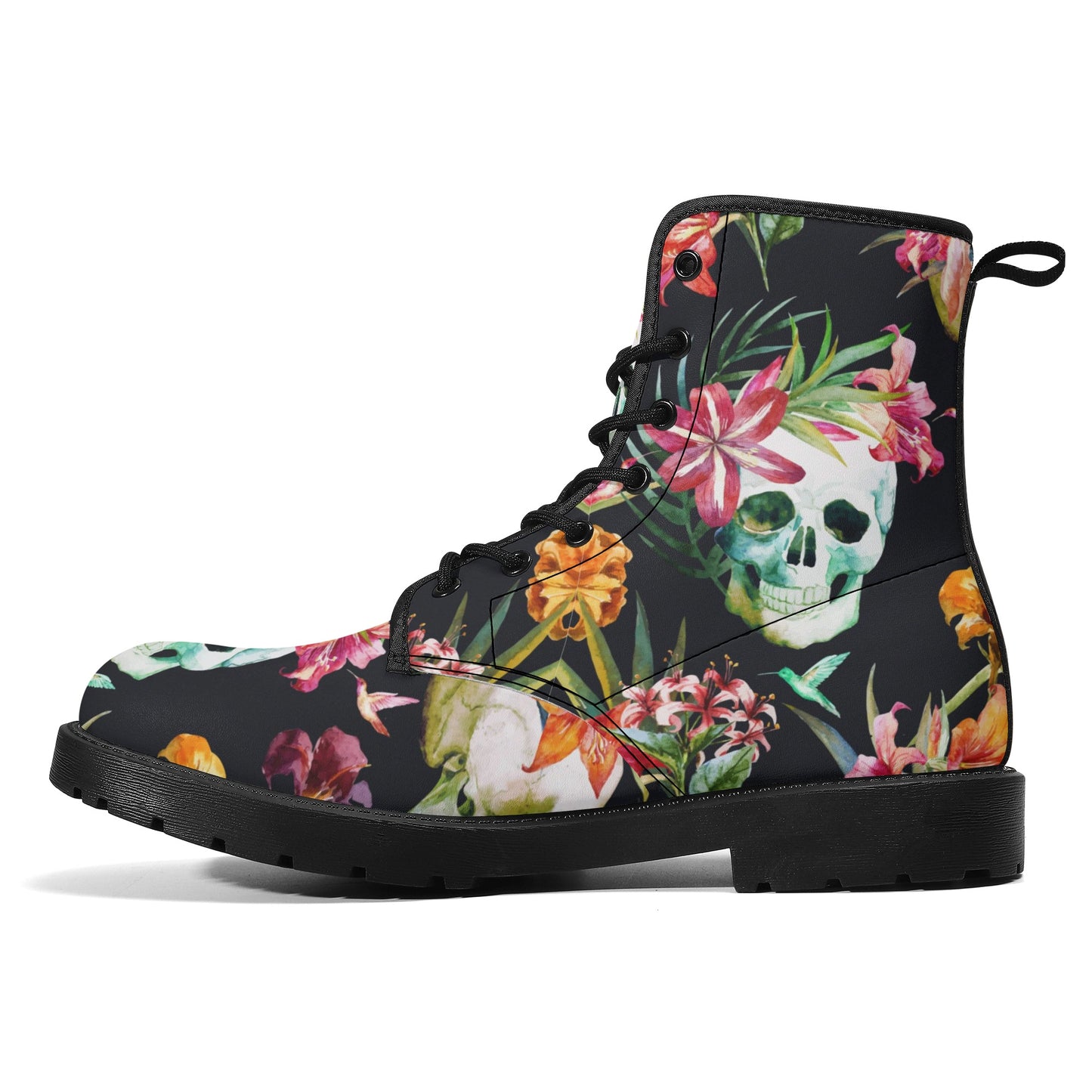 Skull boots, sugar skull boots, candy skull Halloween boots