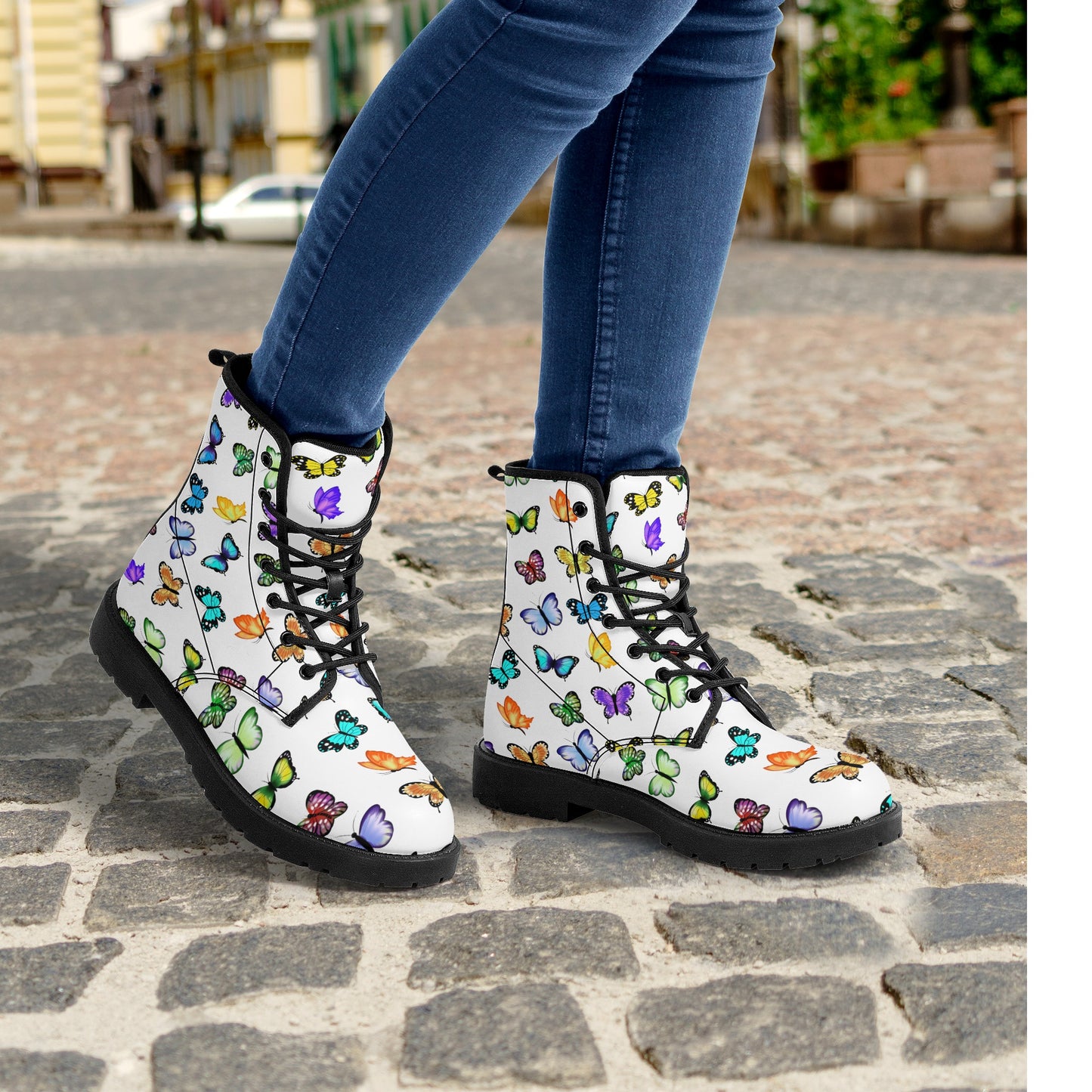 Skull Gothic Leather boots, Halloween boots, Candy Sugar skull boots